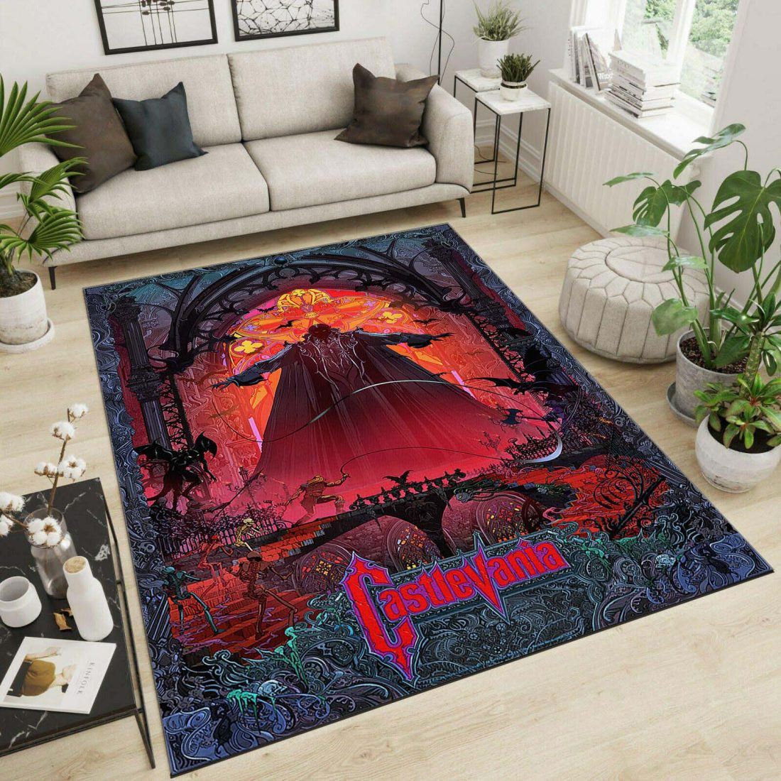 Castlevania Game Room Carpet Area Rugs