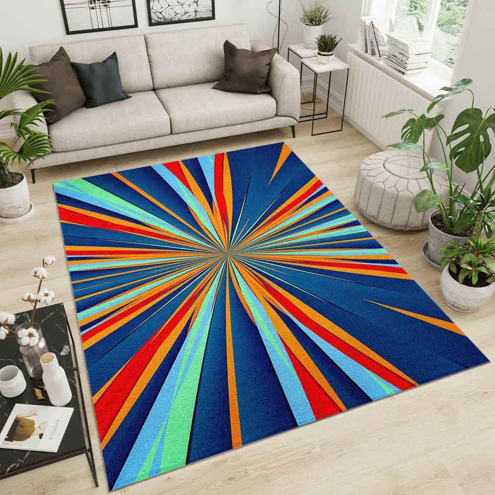 Abstract Colorful Carpet Area Rugs