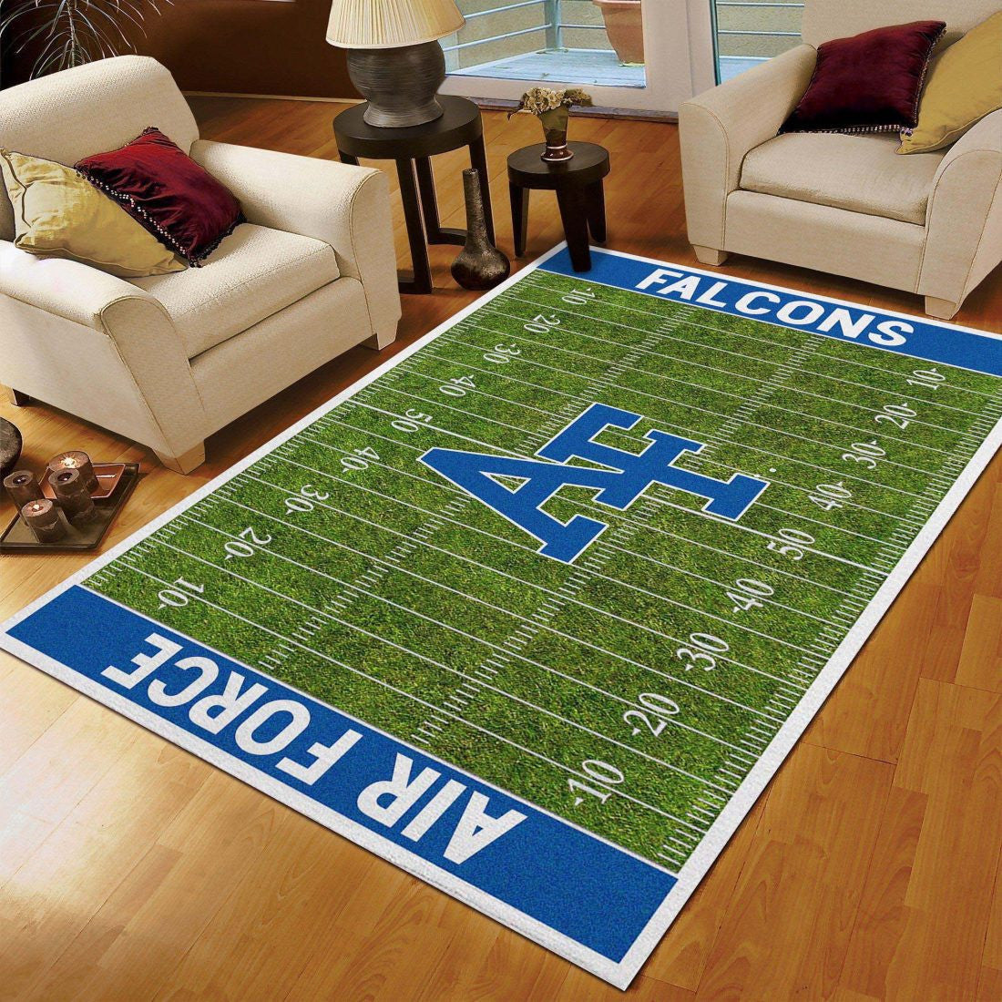 Air Force Falcons Football Team Field Carpet Area Rugs