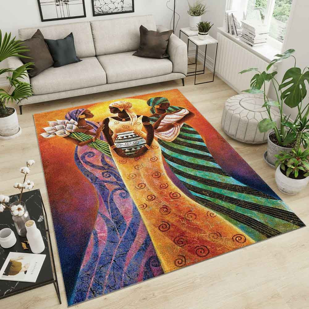 Africa Women Art Carpet Area Rugs
