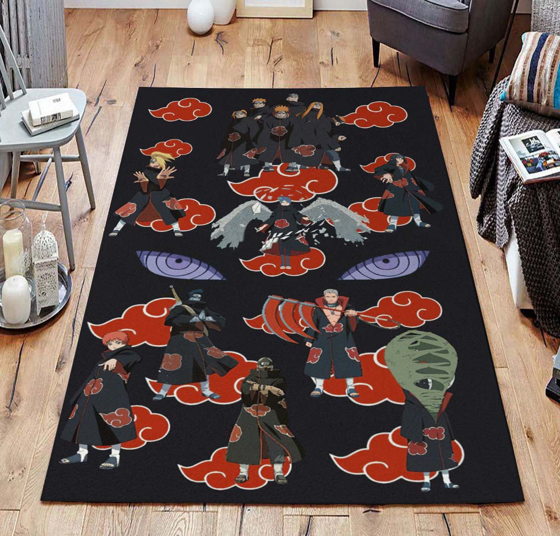 Akatsuki All Characters Naruto Carpet Area Rugs