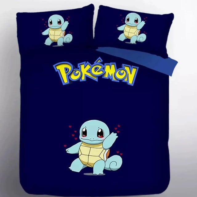 Pokemon Squirtle Duvet Cover Set Bedding Set