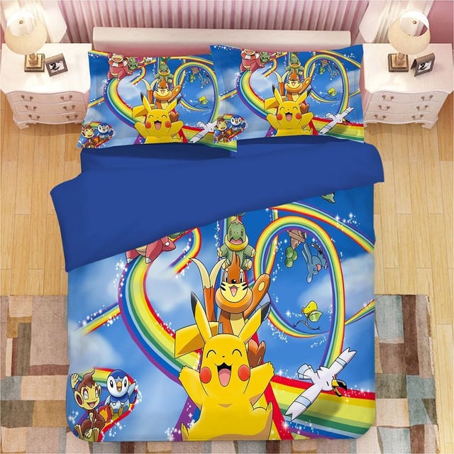 Pikachu 2 Pokemon Duvet Cover Set Bedding Set