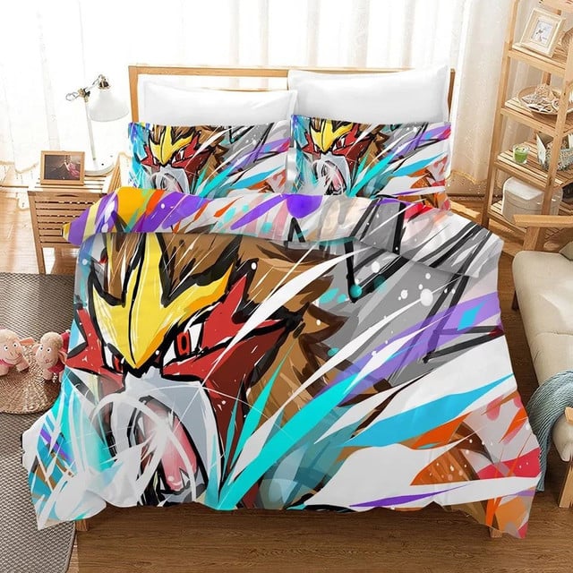 Pokemon Pikachu 9 Duvet Cover Set Bedding Set