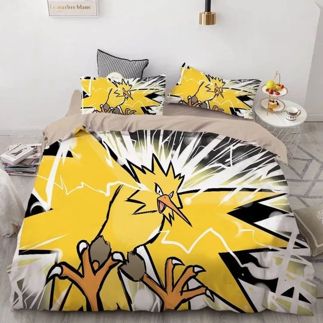 Pokemon Pikachu 3 Duvet Cover Set Bedding Set