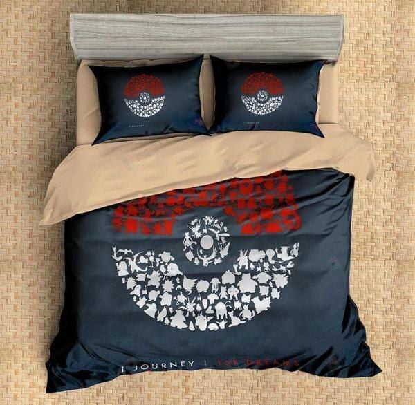 Pokémon All Eevee Evolutions On The Moon Bedding Set Duvet