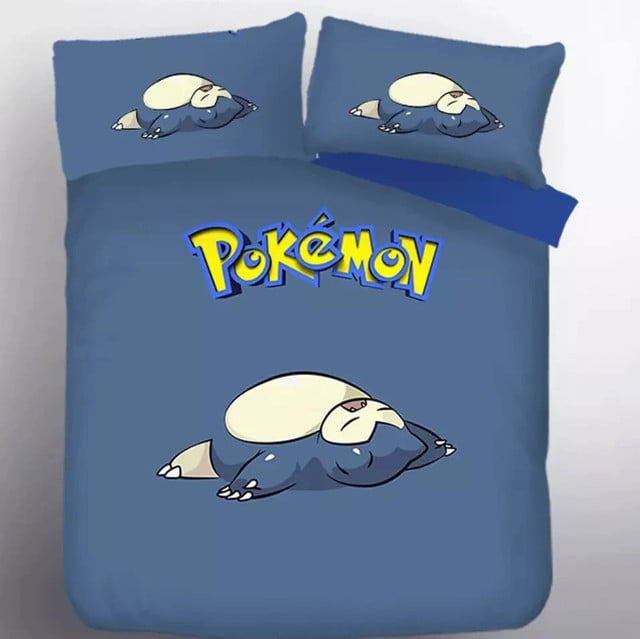 Pokemon Snorlax 2 Duvet Cover Set Bedding Set