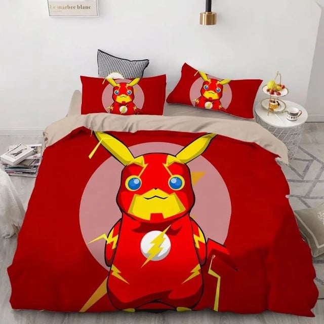 Pokemon Pikachu Iron Man Duvet Cover Set Bedding Set